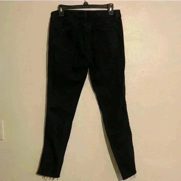 DRIFTWOOD Braided Intertwined Jackie Trim Raw-hem Slim P4409A Skinny Jeans 28/28 - Picture 12 of 13